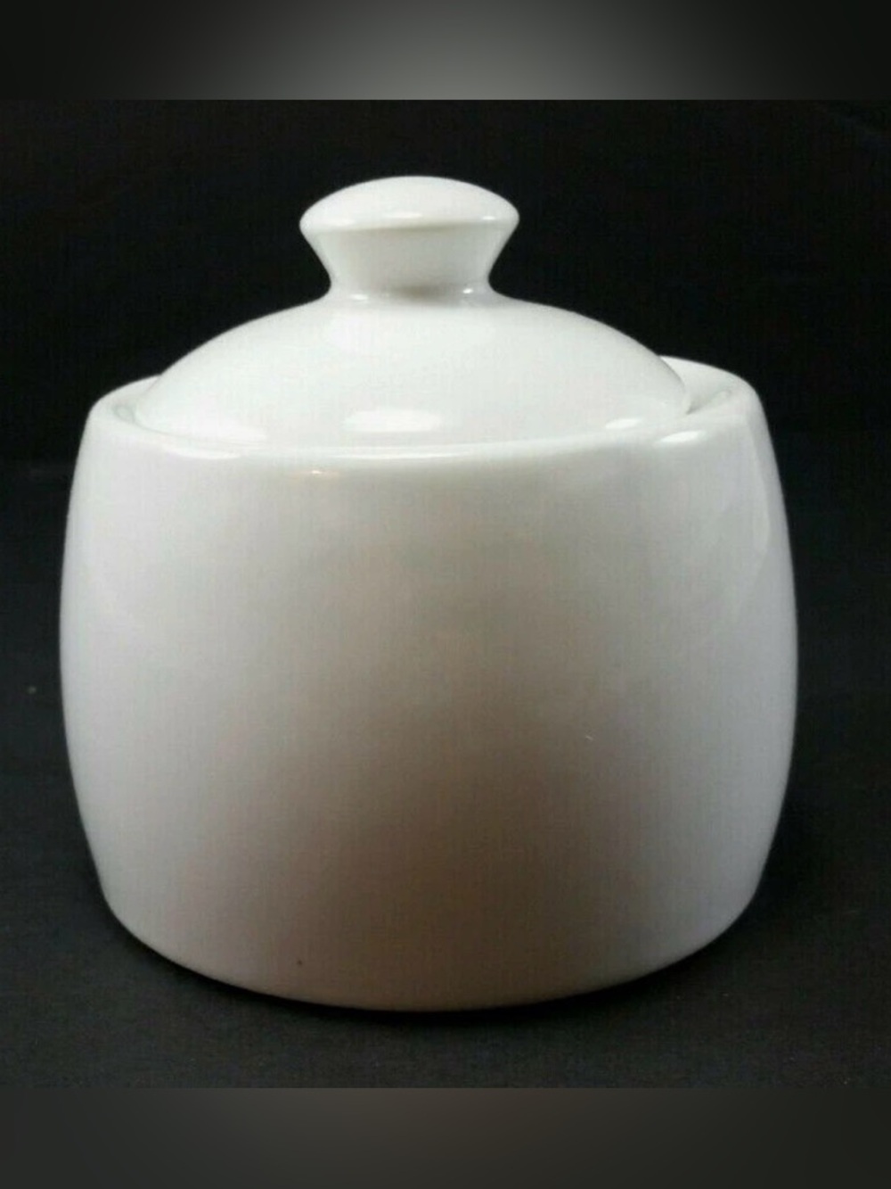 Threshold White Ceramic Sugar and Condiment Jar with Lid